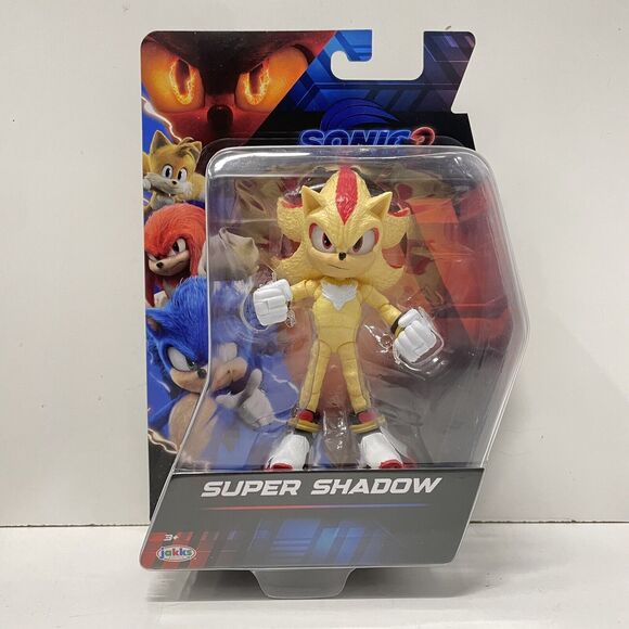 2025 Sonic The Hedgehog 3 Movie Wave 3 SUPER SHADOW 5” Action Figure NEW SEALED! - Picture 1 of 3